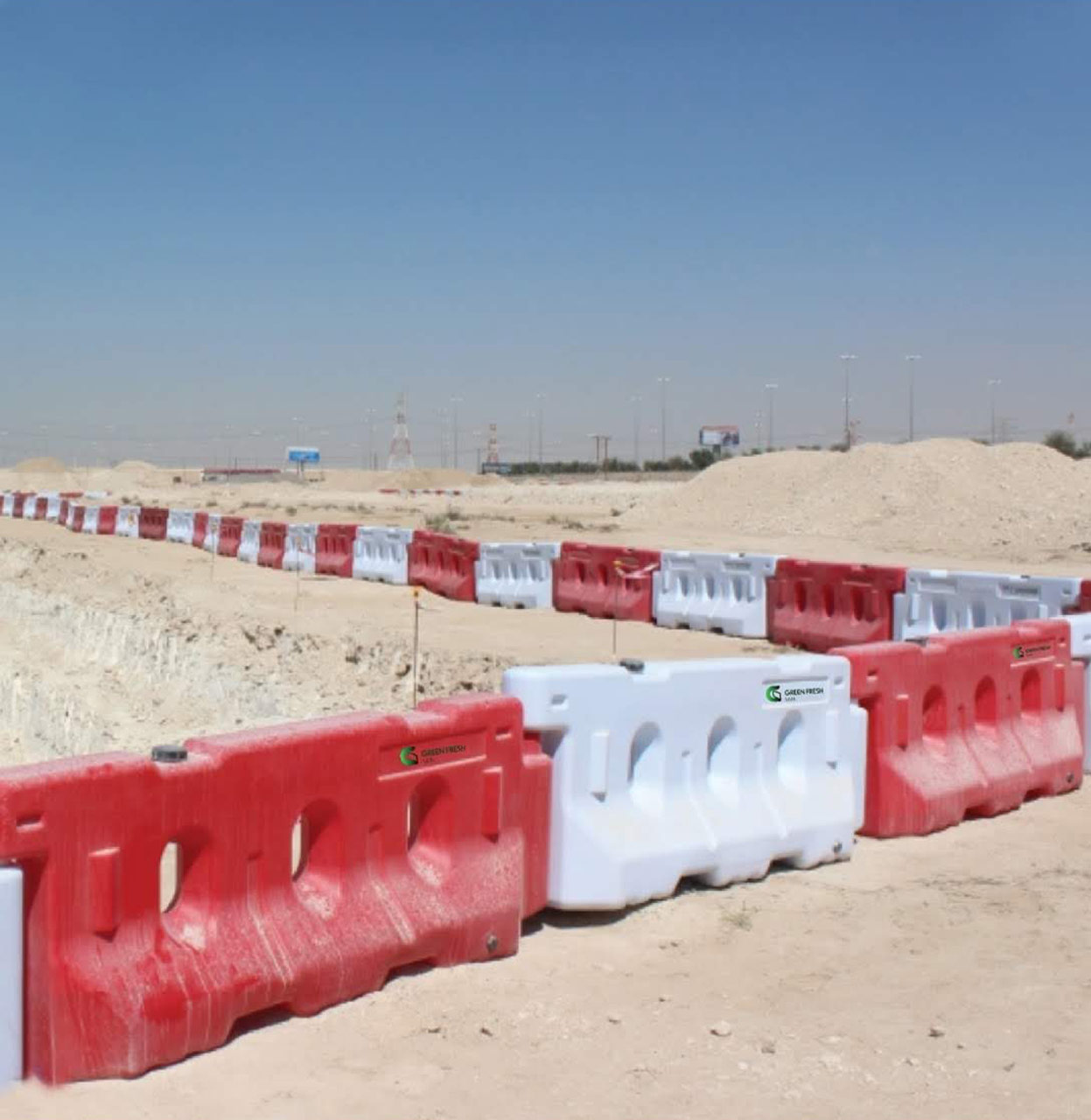 Green Fresh Road Barrier