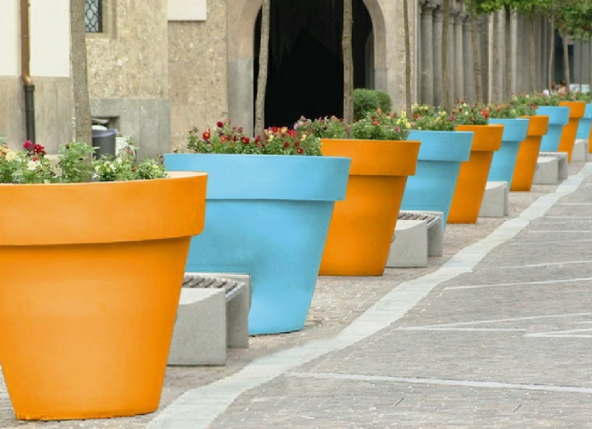 Green fresh jardiniere