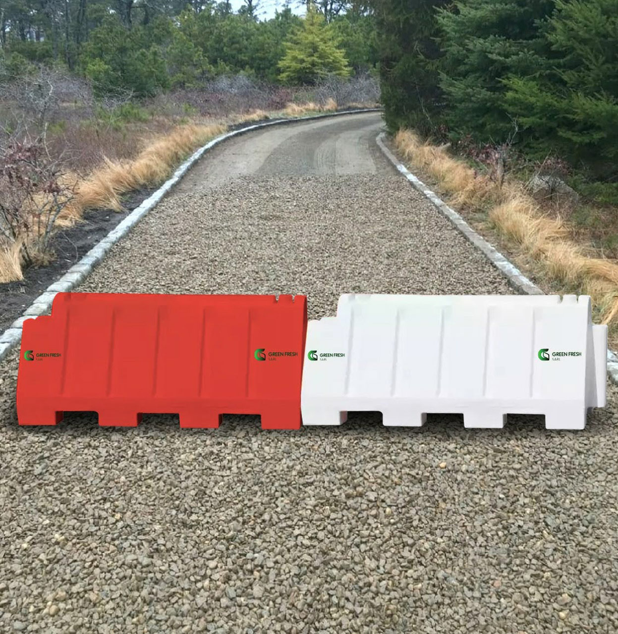 Green Fresh Road Barrier